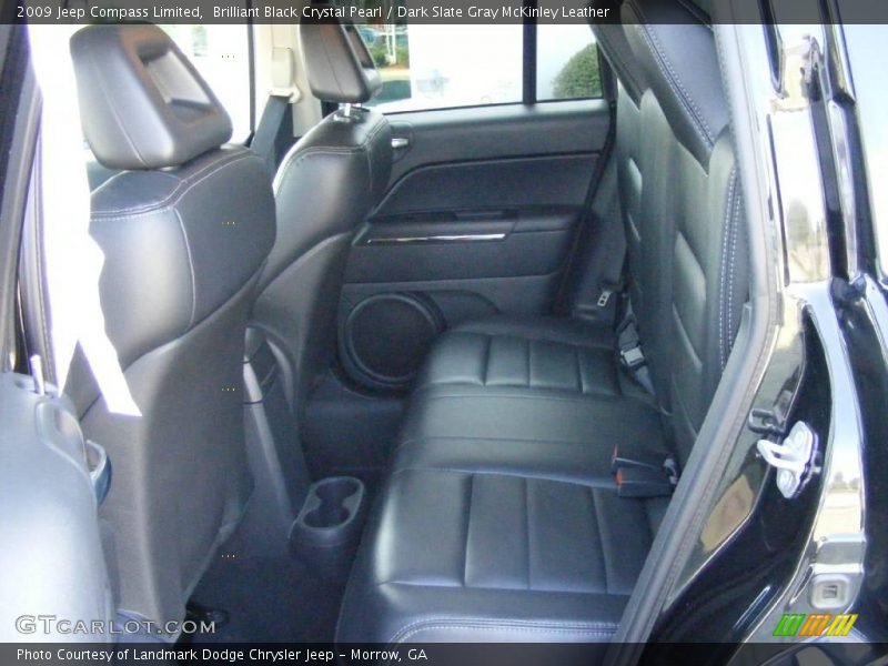 Brilliant Black Crystal Pearl / Dark Slate Gray McKinley Leather 2009 Jeep Compass Limited