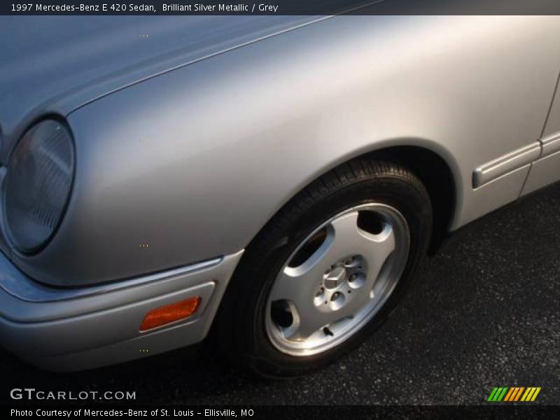 Brilliant Silver Metallic / Grey 1997 Mercedes-Benz E 420 Sedan