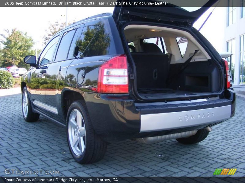 Brilliant Black Crystal Pearl / Dark Slate Gray McKinley Leather 2009 Jeep Compass Limited