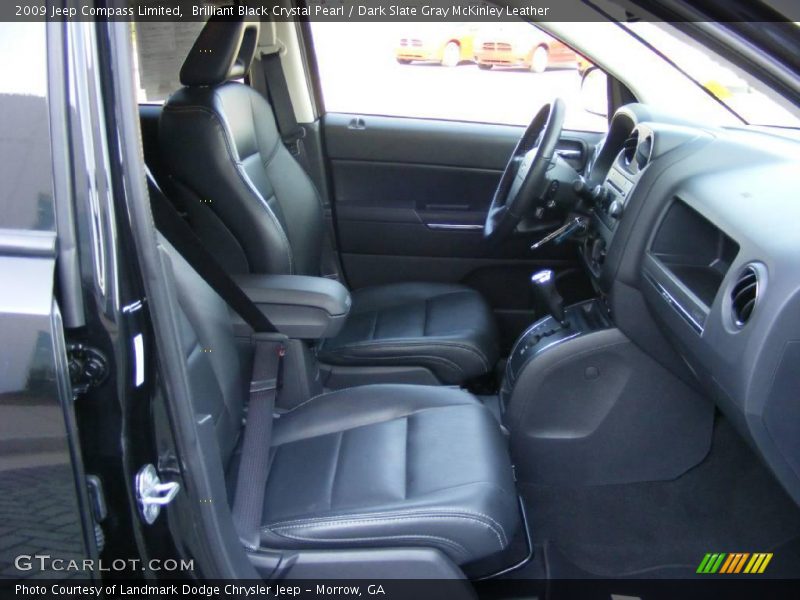 Brilliant Black Crystal Pearl / Dark Slate Gray McKinley Leather 2009 Jeep Compass Limited