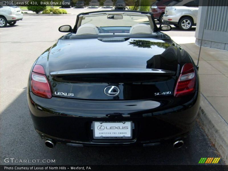 Black Onyx / Ecru 2006 Lexus SC 430