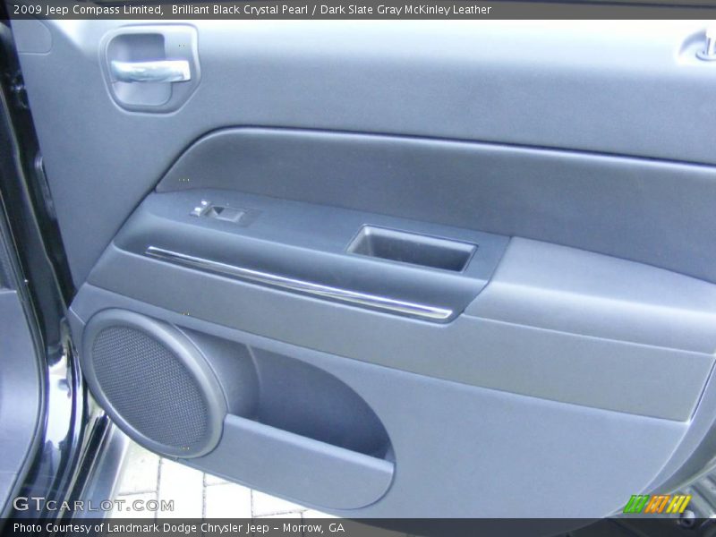 Brilliant Black Crystal Pearl / Dark Slate Gray McKinley Leather 2009 Jeep Compass Limited