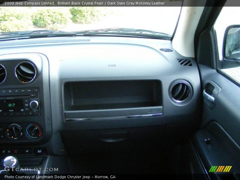 Brilliant Black Crystal Pearl / Dark Slate Gray McKinley Leather 2009 Jeep Compass Limited