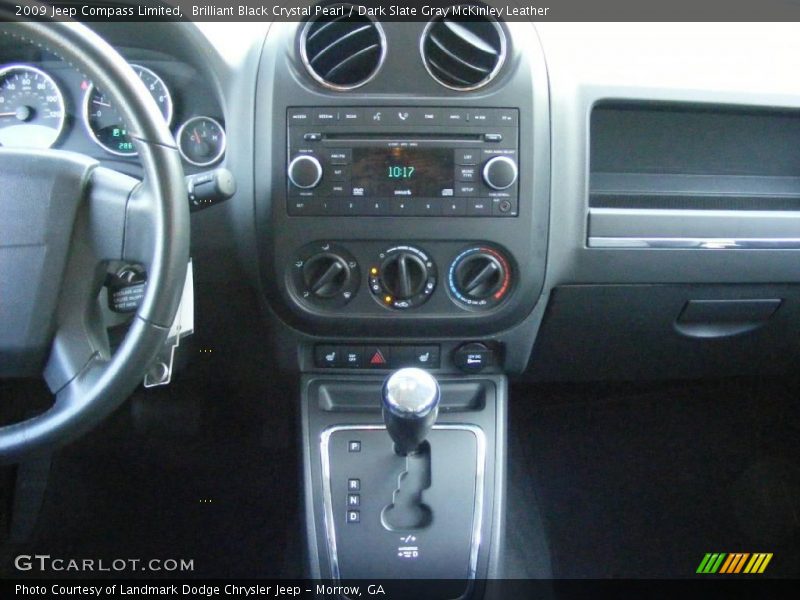 Brilliant Black Crystal Pearl / Dark Slate Gray McKinley Leather 2009 Jeep Compass Limited