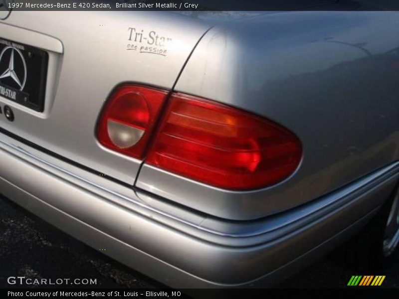 Brilliant Silver Metallic / Grey 1997 Mercedes-Benz E 420 Sedan