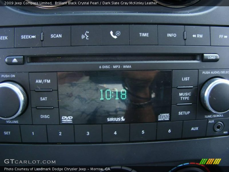 Brilliant Black Crystal Pearl / Dark Slate Gray McKinley Leather 2009 Jeep Compass Limited