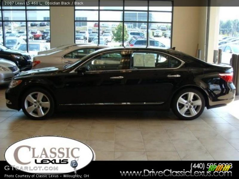 Obsidian Black / Black 2007 Lexus LS 460 L