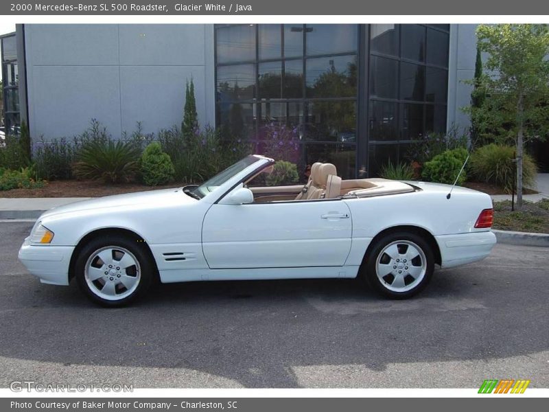 Glacier White / Java 2000 Mercedes-Benz SL 500 Roadster