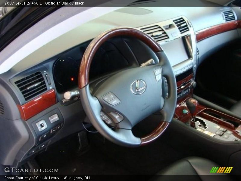 Obsidian Black / Black 2007 Lexus LS 460 L