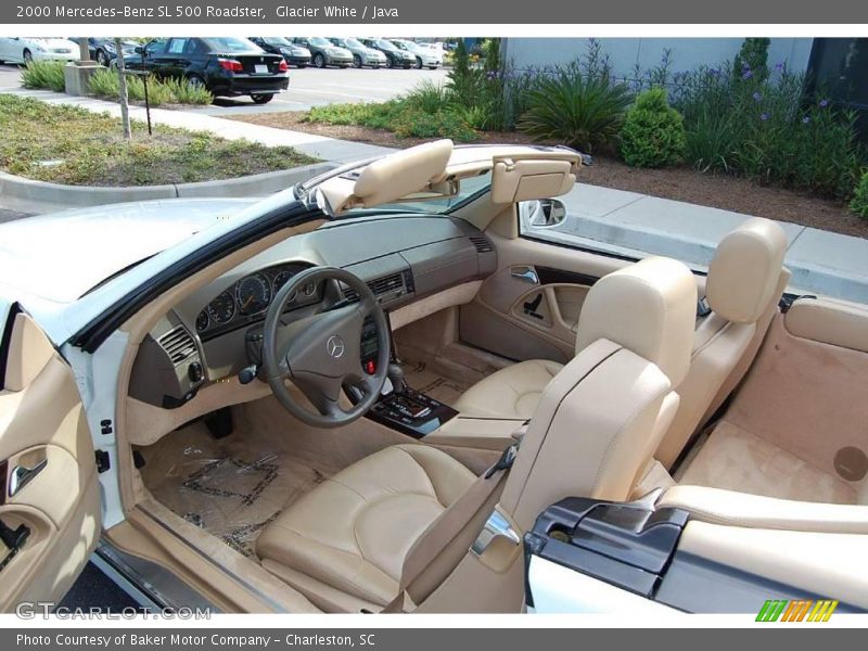 Glacier White / Java 2000 Mercedes-Benz SL 500 Roadster