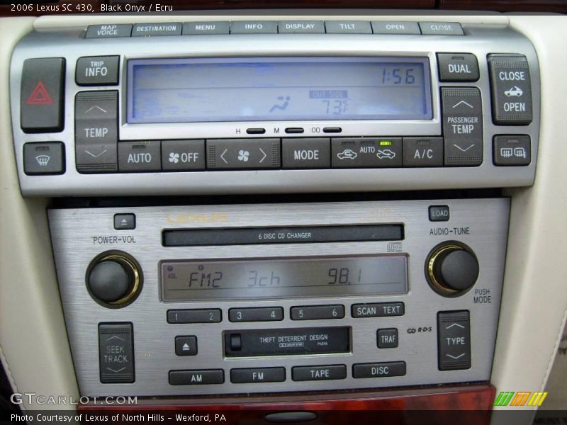 Black Onyx / Ecru 2006 Lexus SC 430