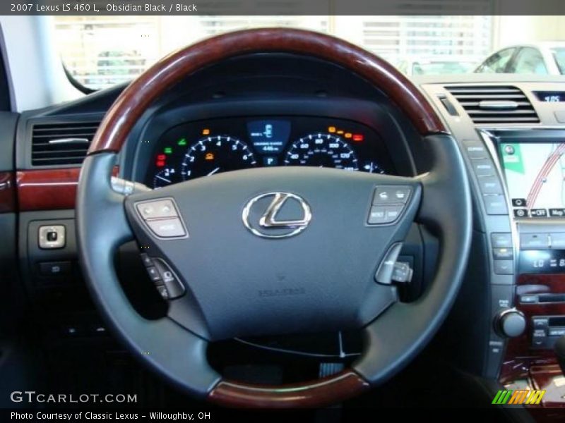 Obsidian Black / Black 2007 Lexus LS 460 L