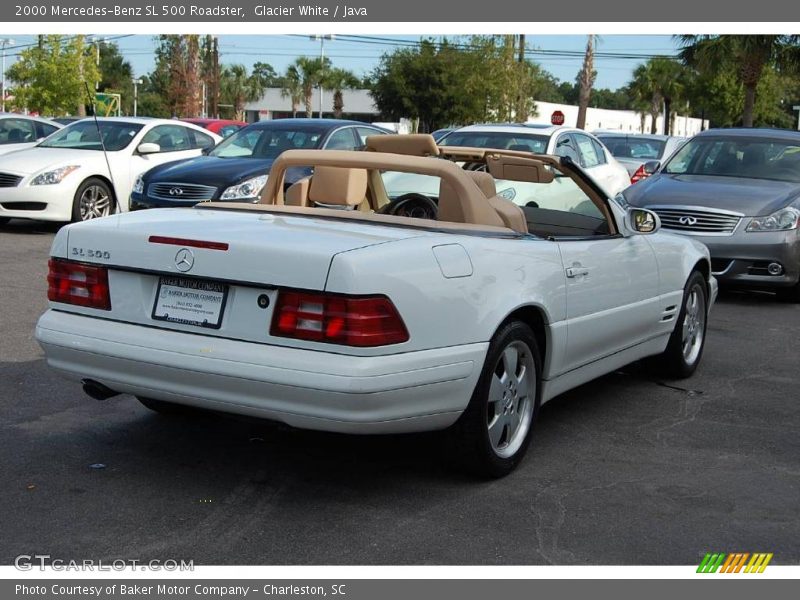 Glacier White / Java 2000 Mercedes-Benz SL 500 Roadster