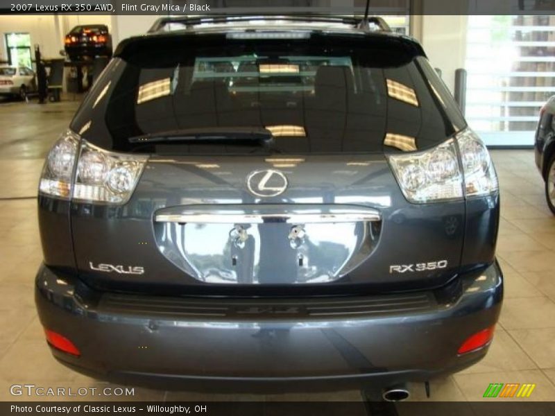 Flint Gray Mica / Black 2007 Lexus RX 350 AWD