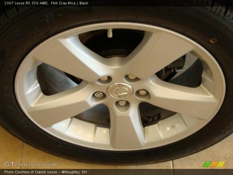 Flint Gray Mica / Black 2007 Lexus RX 350 AWD