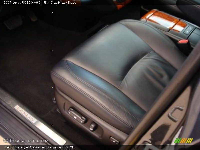 Flint Gray Mica / Black 2007 Lexus RX 350 AWD