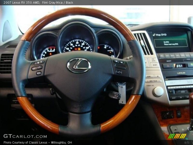 Flint Gray Mica / Black 2007 Lexus RX 350 AWD