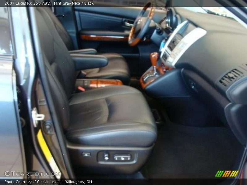 Flint Gray Mica / Black 2007 Lexus RX 350 AWD