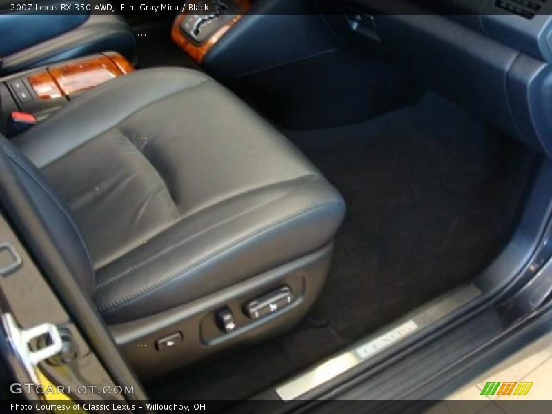 Flint Gray Mica / Black 2007 Lexus RX 350 AWD