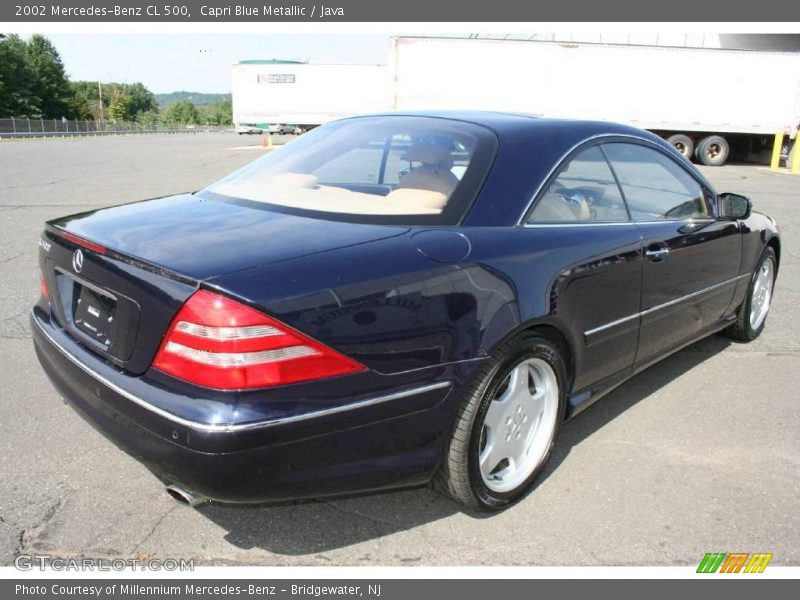 Capri Blue Metallic / Java 2002 Mercedes-Benz CL 500