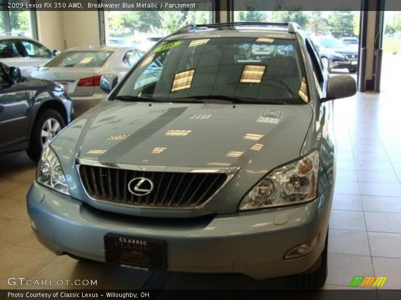 Breakwater Blue Metallic / Parchment 2009 Lexus RX 350 AWD