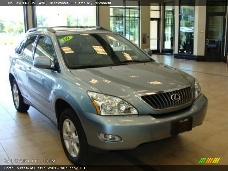 Breakwater Blue Metallic / Parchment 2009 Lexus RX 350 AWD