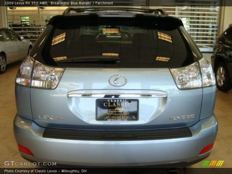 Breakwater Blue Metallic / Parchment 2009 Lexus RX 350 AWD