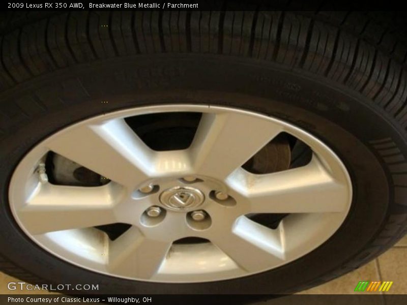 Breakwater Blue Metallic / Parchment 2009 Lexus RX 350 AWD
