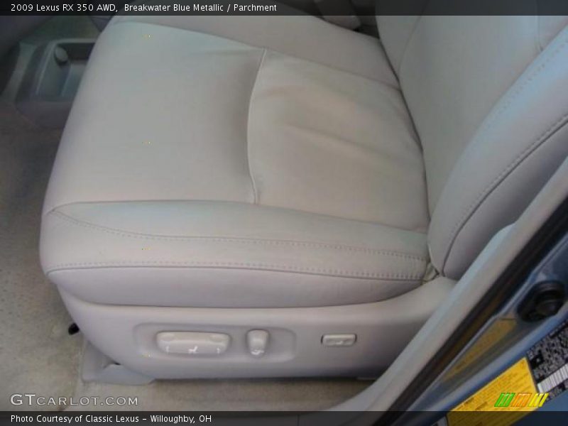 Breakwater Blue Metallic / Parchment 2009 Lexus RX 350 AWD