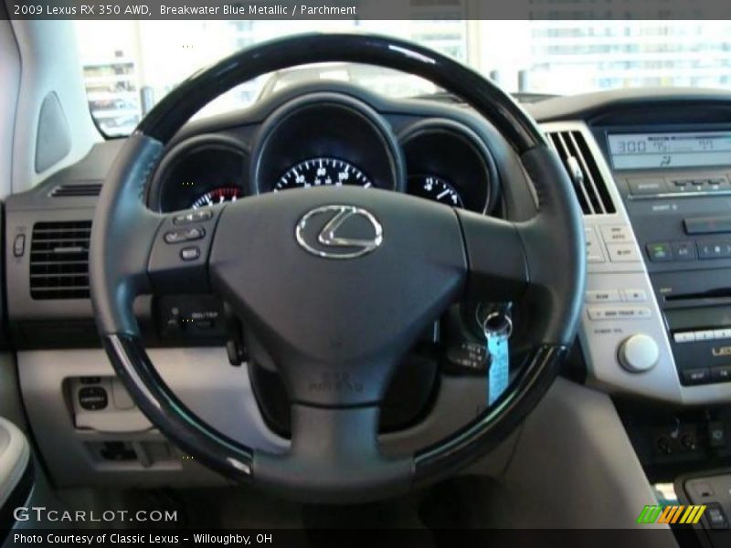 Breakwater Blue Metallic / Parchment 2009 Lexus RX 350 AWD