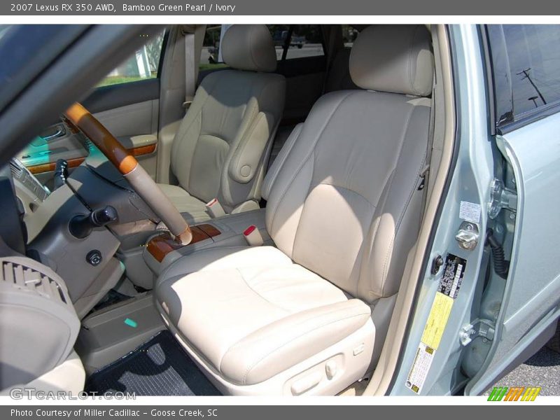 Bamboo Green Pearl / Ivory 2007 Lexus RX 350 AWD