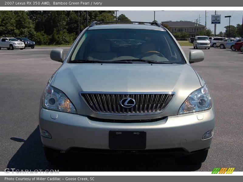 Bamboo Green Pearl / Ivory 2007 Lexus RX 350 AWD