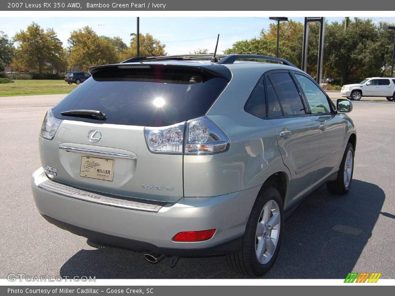 Bamboo Green Pearl / Ivory 2007 Lexus RX 350 AWD