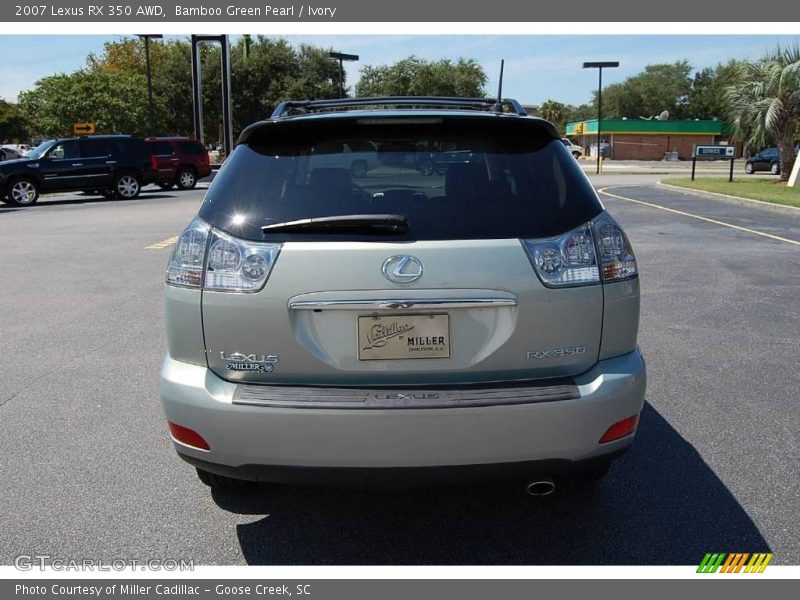 Bamboo Green Pearl / Ivory 2007 Lexus RX 350 AWD