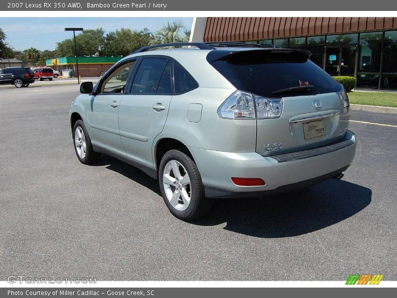 Bamboo Green Pearl / Ivory 2007 Lexus RX 350 AWD
