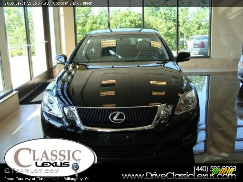 Obsidian Black / Black 2009 Lexus GS 350 AWD