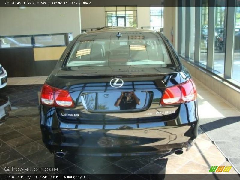 Obsidian Black / Black 2009 Lexus GS 350 AWD