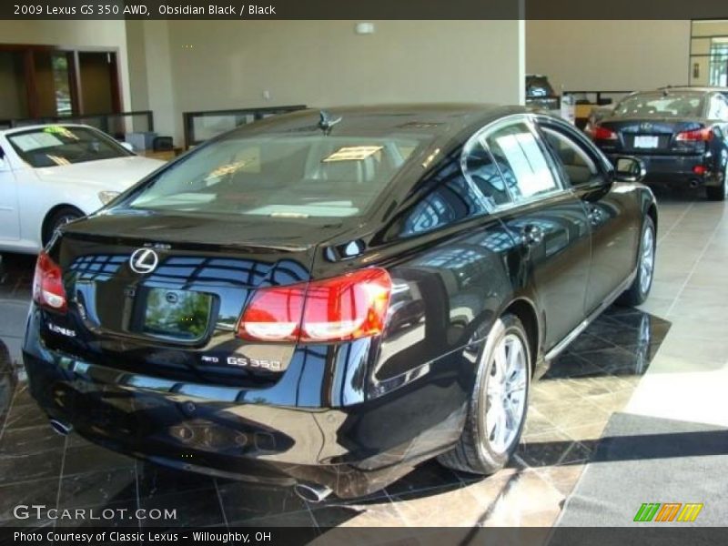 Obsidian Black / Black 2009 Lexus GS 350 AWD
