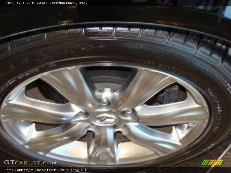 Obsidian Black / Black 2009 Lexus GS 350 AWD