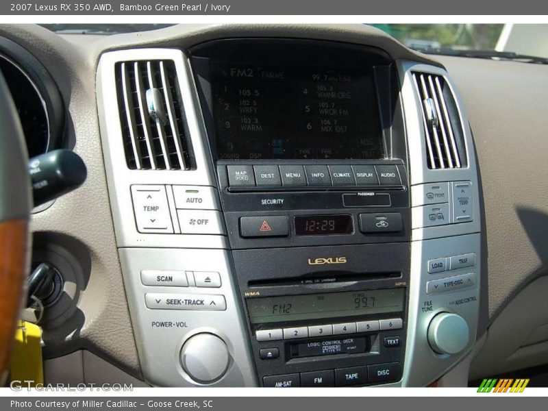 Bamboo Green Pearl / Ivory 2007 Lexus RX 350 AWD