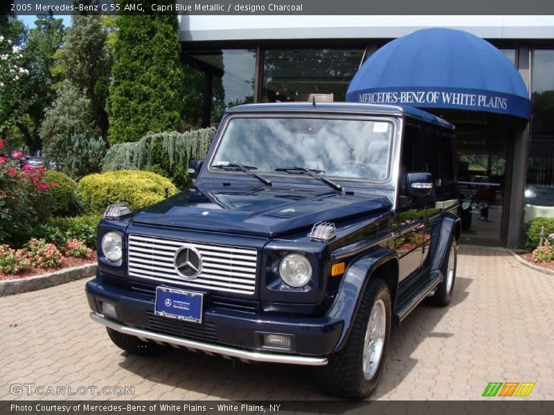 Capri Blue Metallic / designo Charcoal 2005 Mercedes-Benz G 55 AMG