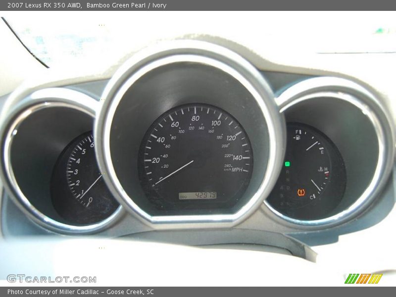 Bamboo Green Pearl / Ivory 2007 Lexus RX 350 AWD