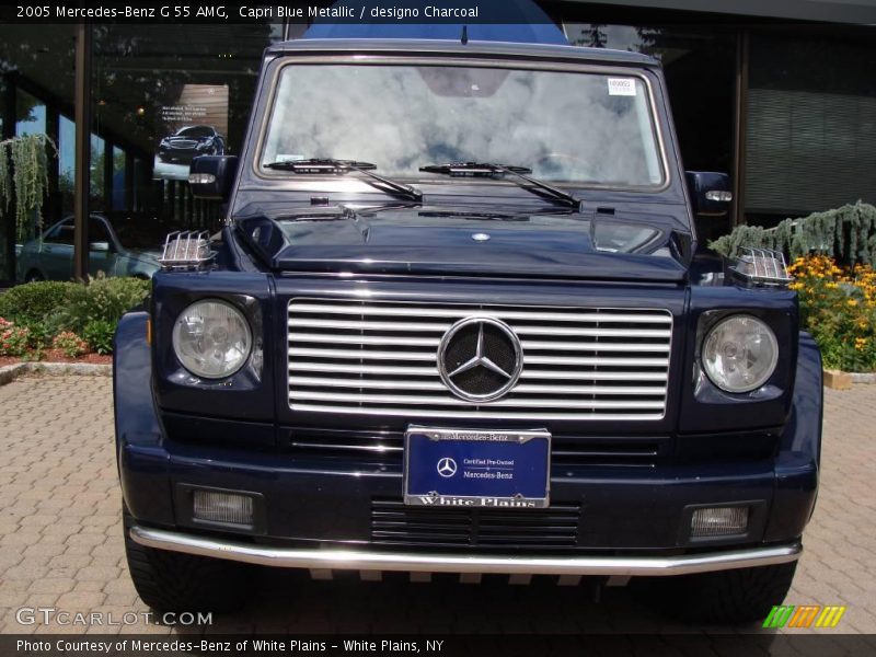 Capri Blue Metallic / designo Charcoal 2005 Mercedes-Benz G 55 AMG