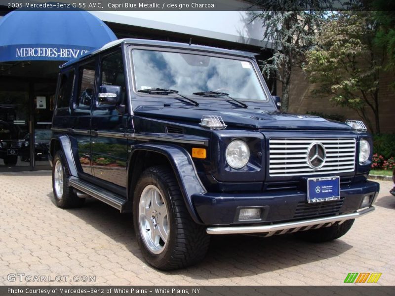 Capri Blue Metallic / designo Charcoal 2005 Mercedes-Benz G 55 AMG