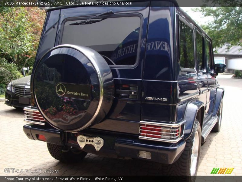 Capri Blue Metallic / designo Charcoal 2005 Mercedes-Benz G 55 AMG
