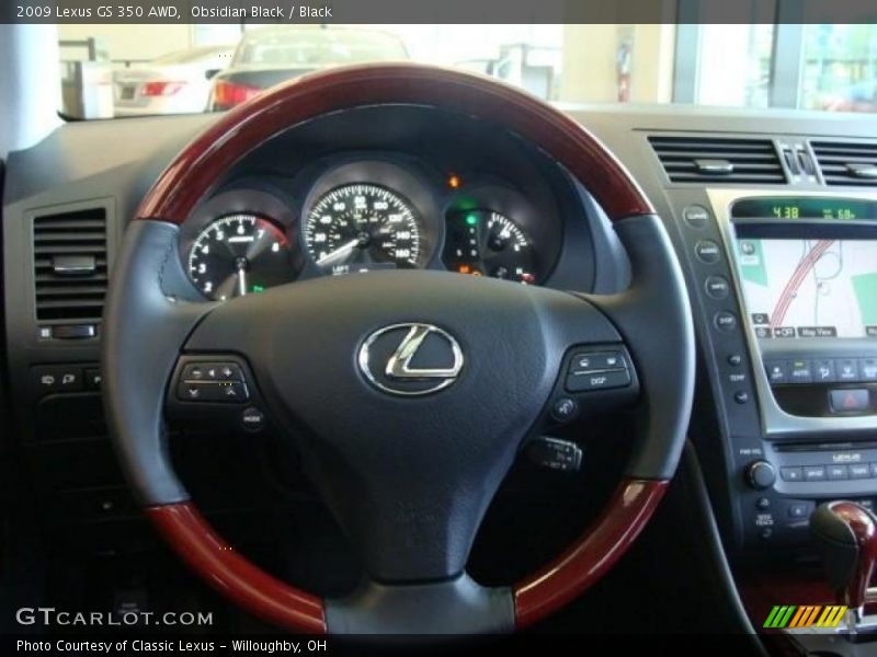 Obsidian Black / Black 2009 Lexus GS 350 AWD