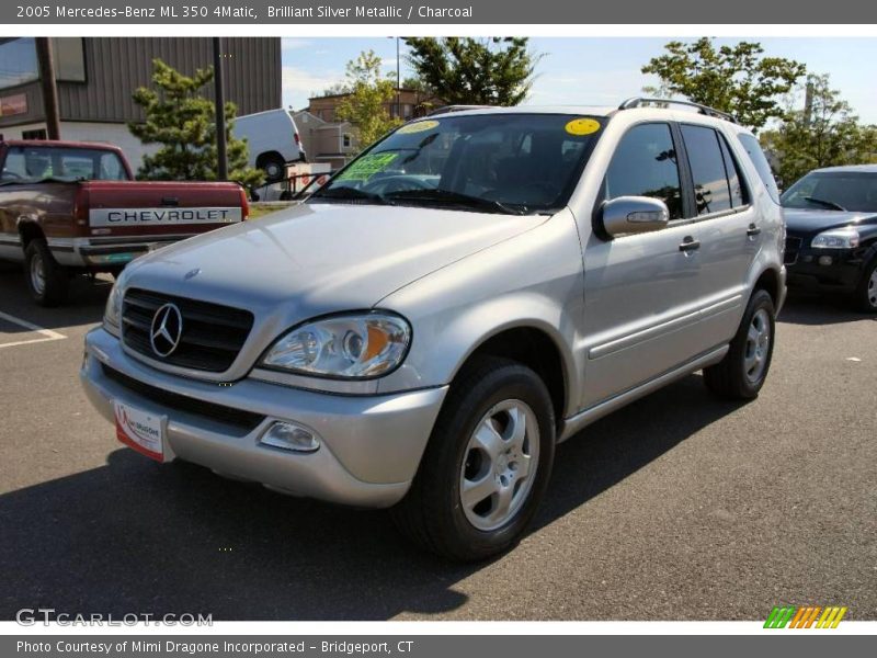 Brilliant Silver Metallic / Charcoal 2005 Mercedes-Benz ML 350 4Matic