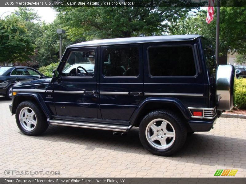 Capri Blue Metallic / designo Charcoal 2005 Mercedes-Benz G 55 AMG