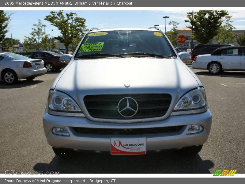 Brilliant Silver Metallic / Charcoal 2005 Mercedes-Benz ML 350 4Matic