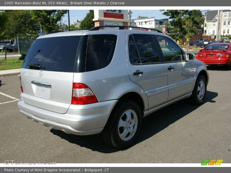 Brilliant Silver Metallic / Charcoal 2005 Mercedes-Benz ML 350 4Matic